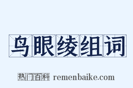 鸟眼绫组词是什么意思的图片